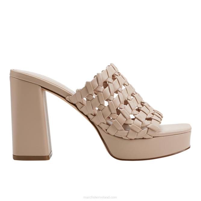 Light Natural Gervasi Platform Slide Sandal Marc Fisher Women L2XH563