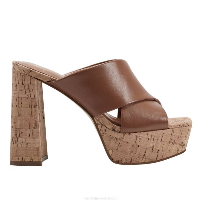 Natural Farlow Platform Slide Sandal Marc Fisher Women L2XH557
