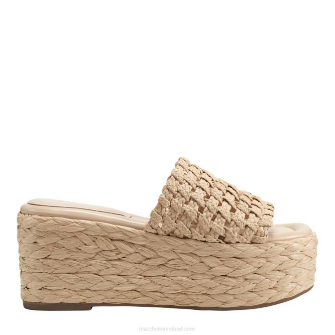 Natural Priya Espadrille Platform Slide Sandal Marc Fisher Women L2XH252