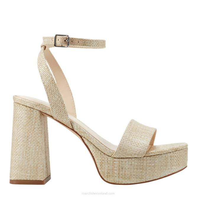Natural Sadel Platform Sandal Marc Fisher Women L2XH548