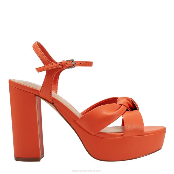 Tangerine Orange Deren Platform Sandal Marc Fisher Women L2XH577