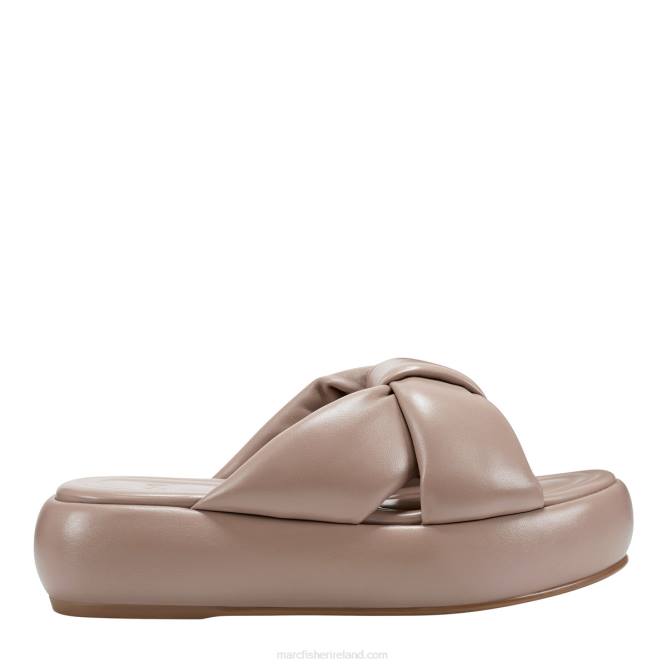 Taupe Vayle Platform Slide Sandal Marc Fisher Women L2XH554