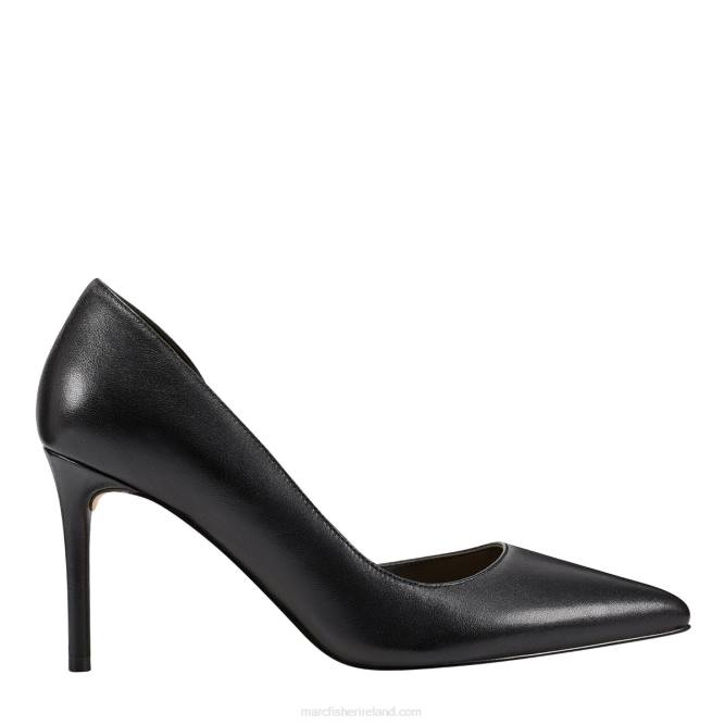 Black Leather Meryl D'Orsay Pump Marc Fisher Women L2XH603