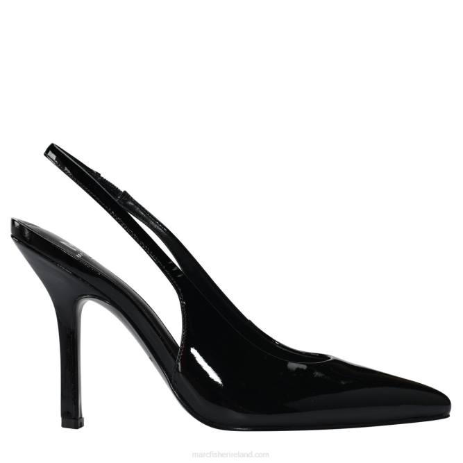 Black Patent Emalyn Slingback Pump Marc Fisher Women L2XH685