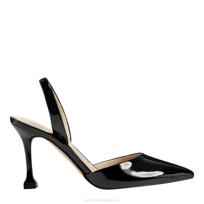 Black Patent Hadya Slingback Pump Marc Fisher Women L2XH625