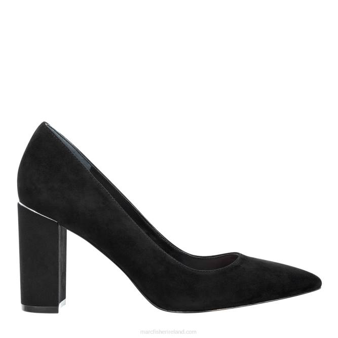 Black Suede Viviene Pump Marc Fisher Women L2XH679