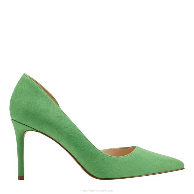 Bright Green Suede Meryl D'Orsay Pump Marc Fisher Women L2XH635