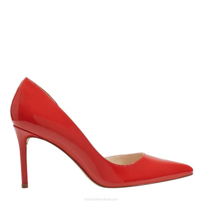 Coral Red Patent Meryl D'Orsay Pump Marc Fisher Women L2XH634