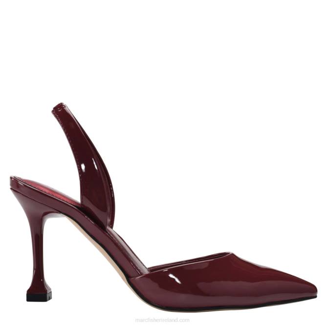Dark Red Patent Hadya Slingback Pump Marc Fisher Women L2XH680