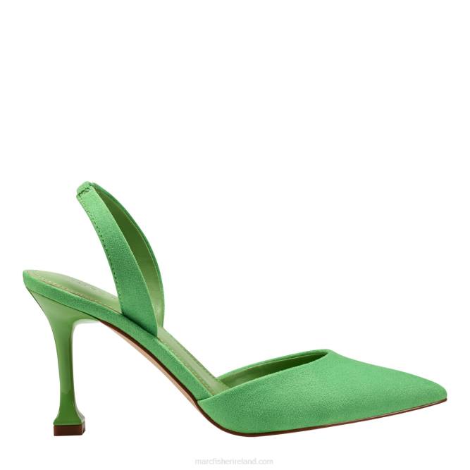 Green Suede Hadya Slingback Pump Marc Fisher Women L2XH653