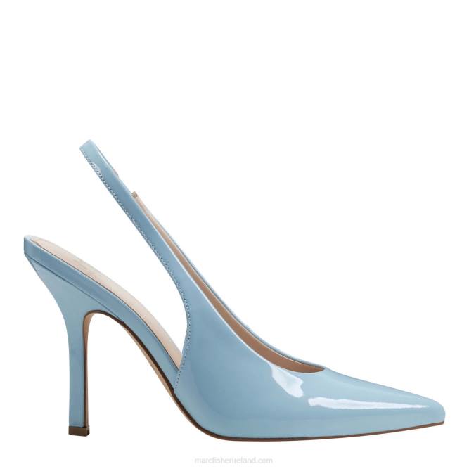 Light Blue Patent Emalyn Slingback Pump Marc Fisher Women L2XH667