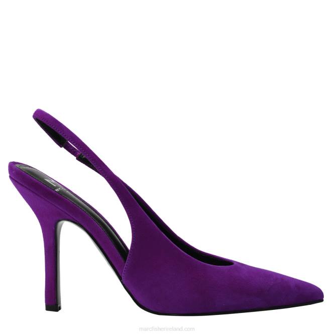Magenta Suede Emalyn Slingback Pump Marc Fisher Women L2XH692