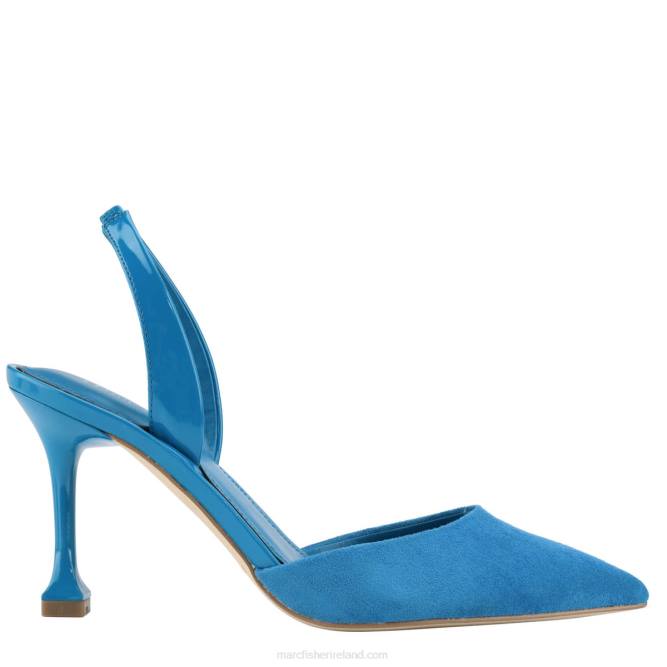 Medium Blue Suede Hadya Slingback Pump Marc Fisher Women L2XH682