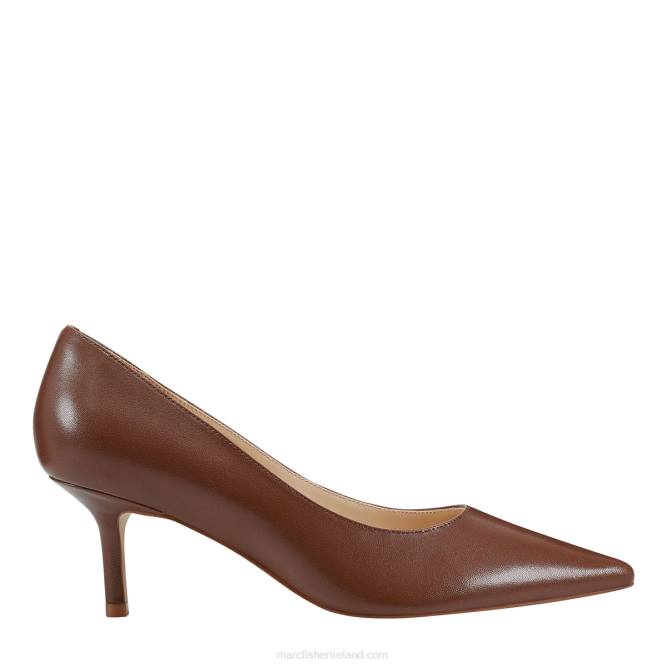 Medium Brown Leather Alola Pump Marc Fisher Women L2XH616