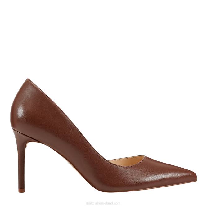 Medium Brown Leather Meryl D'Orsay Pump Marc Fisher Women L2XH615
