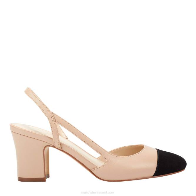 Natural Laynie Block Heel Pump Marc Fisher Women L2XH332