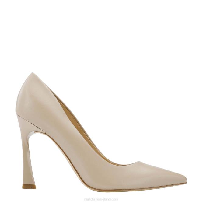 Natural Leather Sassie Heeled Pump Marc Fisher Women L2XH683