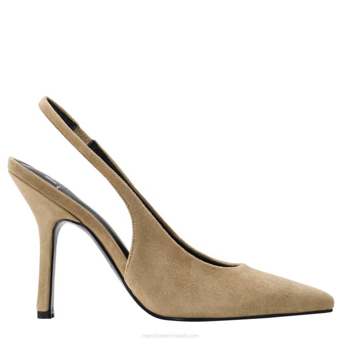 Natural Suede Emalyn Slingback Pump Marc Fisher Women L2XH686