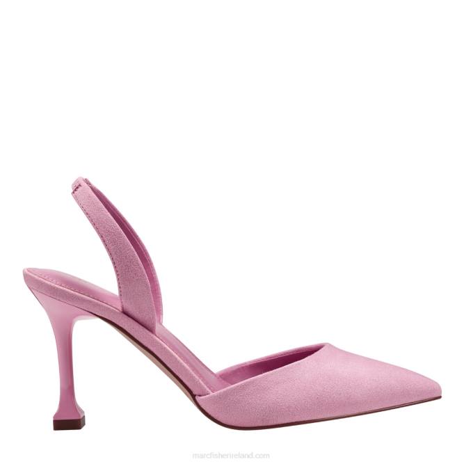 Pink Suede Hadya Slingback Pump Marc Fisher Women L2XH673