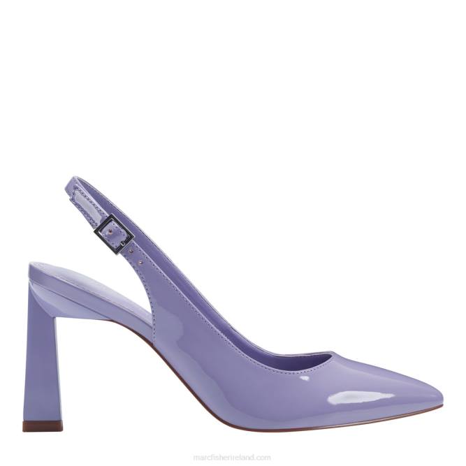 Purple Patent Sannek Slingback Pump Marc Fisher Women L2XH654
