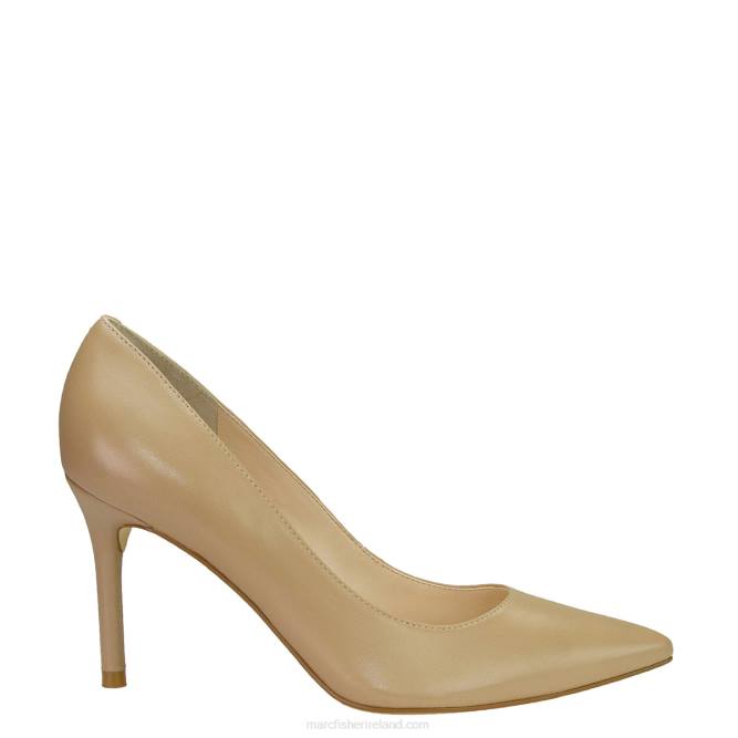 Taupe Leather Salley Pointy Toe Pump Marc Fisher Women L2XH665
