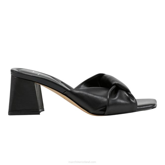 Black Calia Block Heel Sandal Marc Fisher Women L2XH482
