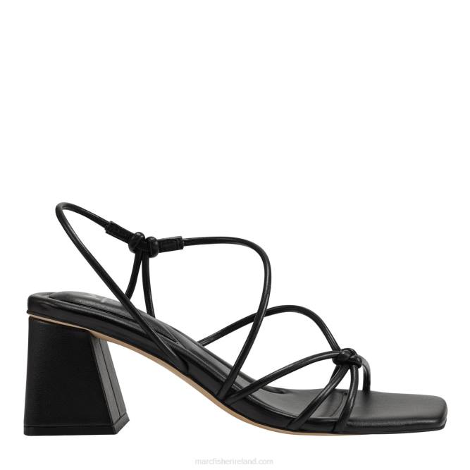Black Calynda Block Heel Sandal Marc Fisher Women L2XH339