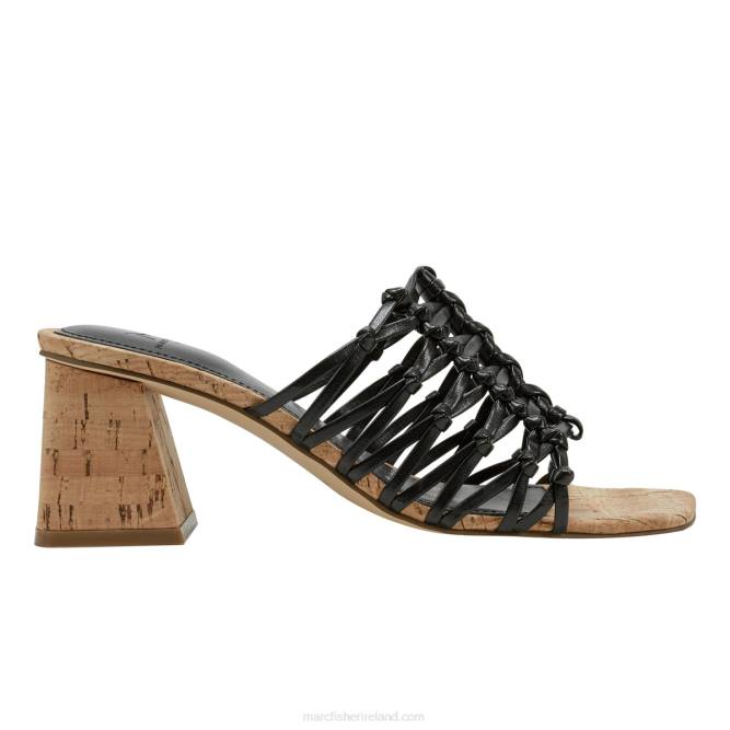Black Colica Block Heel Sandal Marc Fisher Women L2XH462