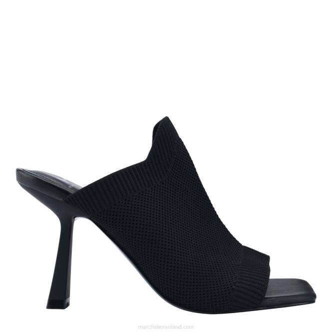 Black Knit Dikana Heeled Sandal Marc Fisher Women L2XH521