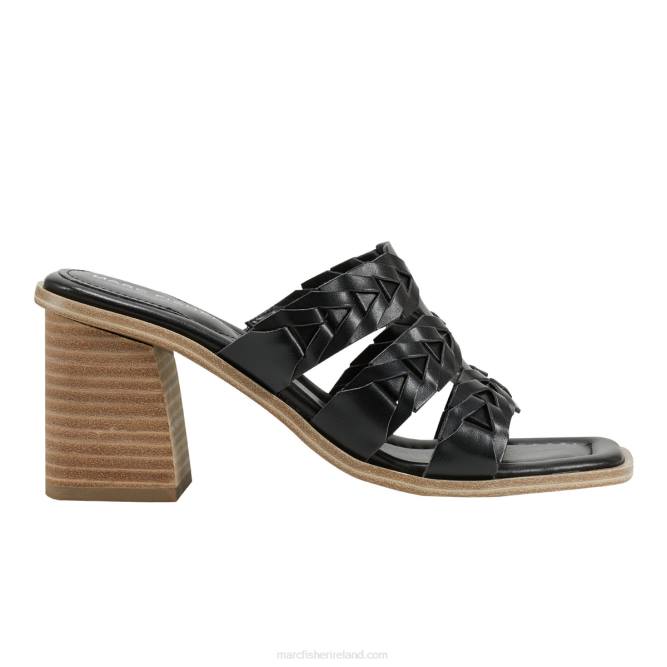 Black Melita Block Heel Sandal Marc Fisher Women L2XH485