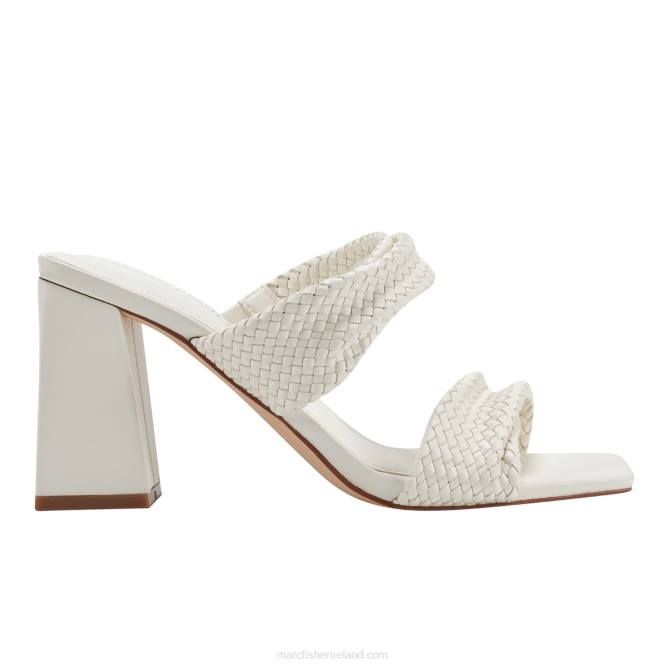 Chic Cream Eloria Tailored Dress Sandals Marc Fisher Women L2XH368
