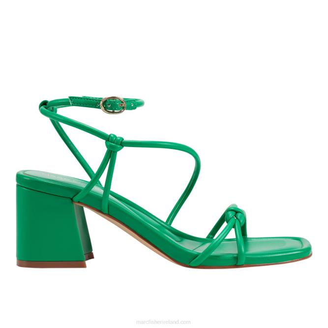 Dark Green Gurion Block Heel Sandal Marc Fisher Women L2XH363
