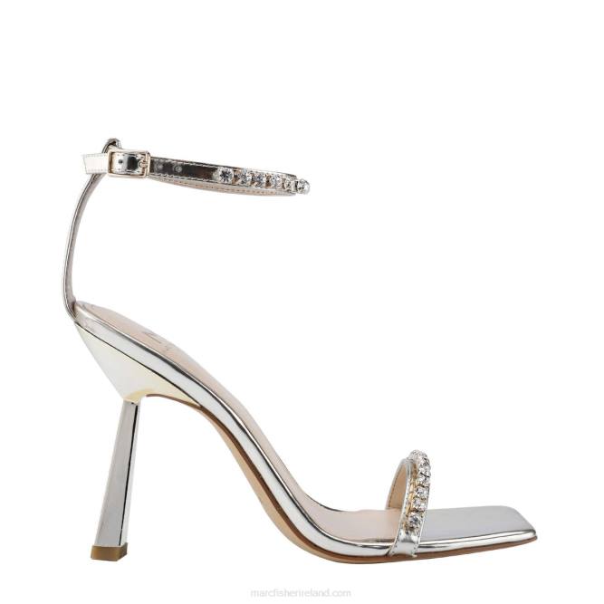 Gold Metallic Karima Heeled Sandals Marc Fisher Women L2XH414