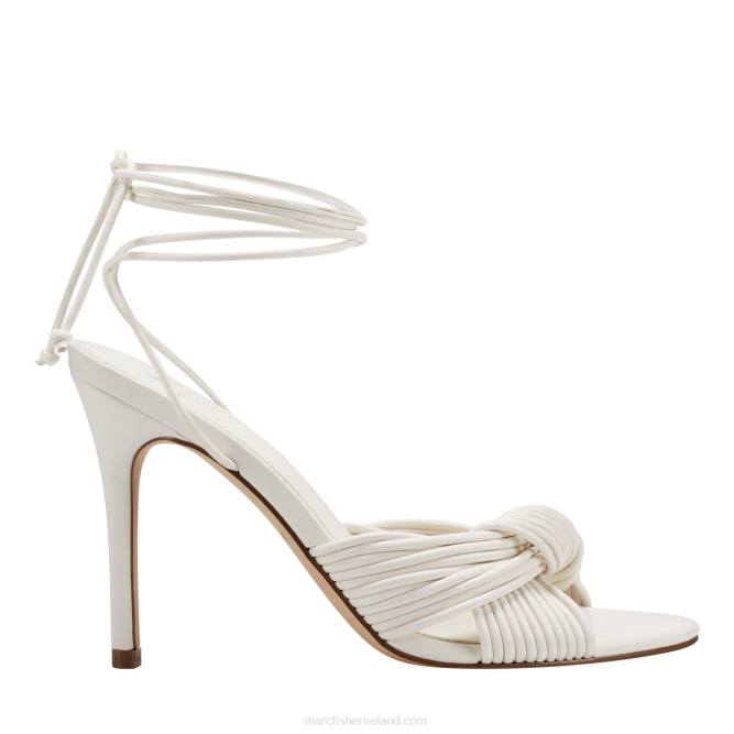 Ivory Brista Ankle Wrap Heeled Sandal Marc Fisher Women L2XH362