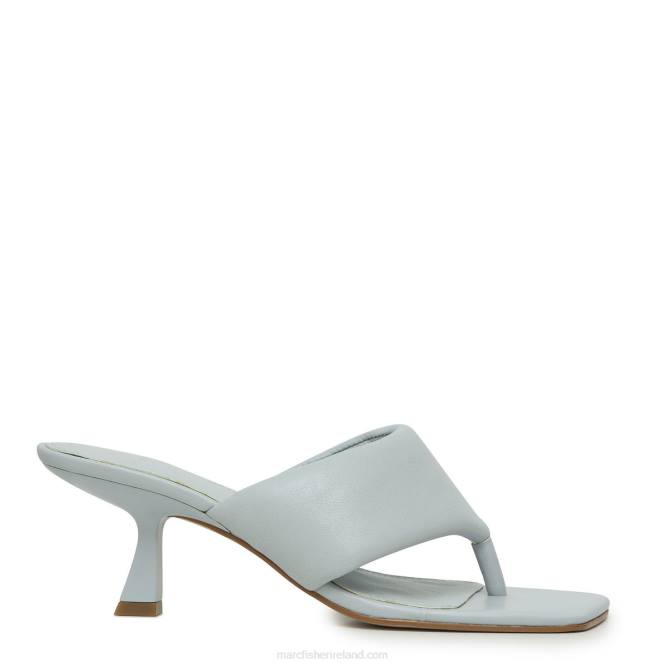 Light Green Leather Cici Heeled Sandal Marc Fisher Women L2XH537