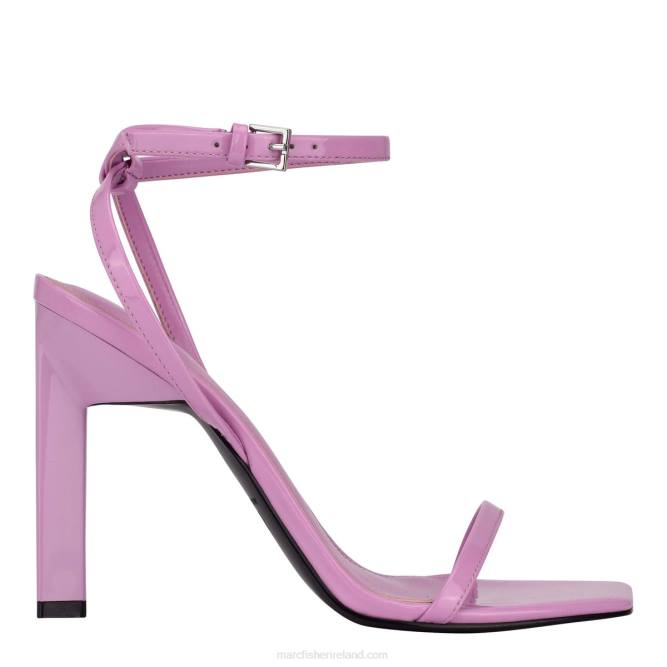 Light Purple Leather Arthur Strappy Heeled Sandal Marc Fisher Women L2XH416