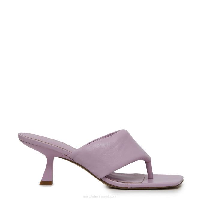 Light Purple Leather Cici Heeled Sandal Marc Fisher Women L2XH532