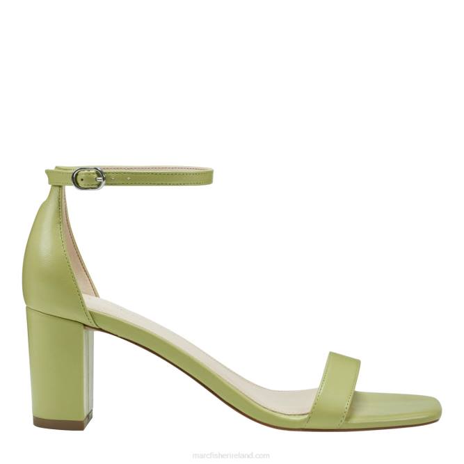 Lime Jaron Ankle Strap Heeled Sandal Marc Fisher Women L2XH395