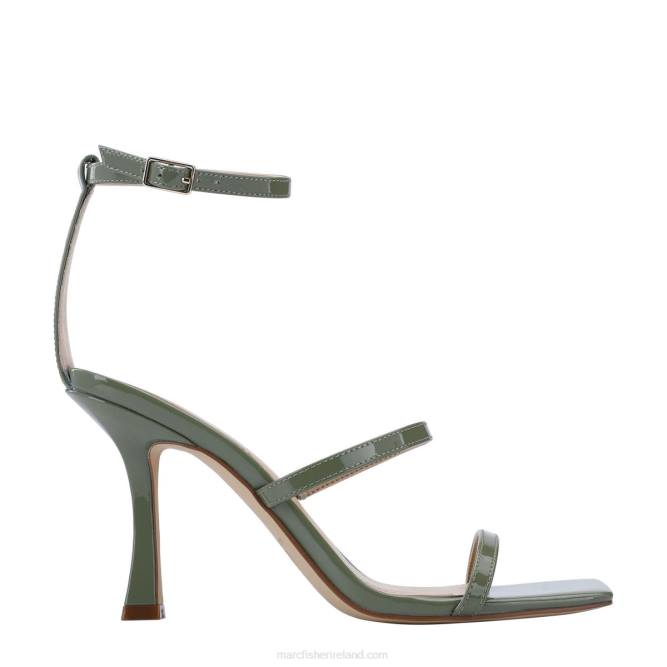 Olive Patent Dalida Heeled Sandal Marc Fisher Women L2XH393