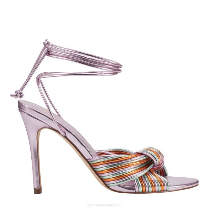 Pink Brista Ankle Wrap Heeled Sandal Marc Fisher Women L2XH349