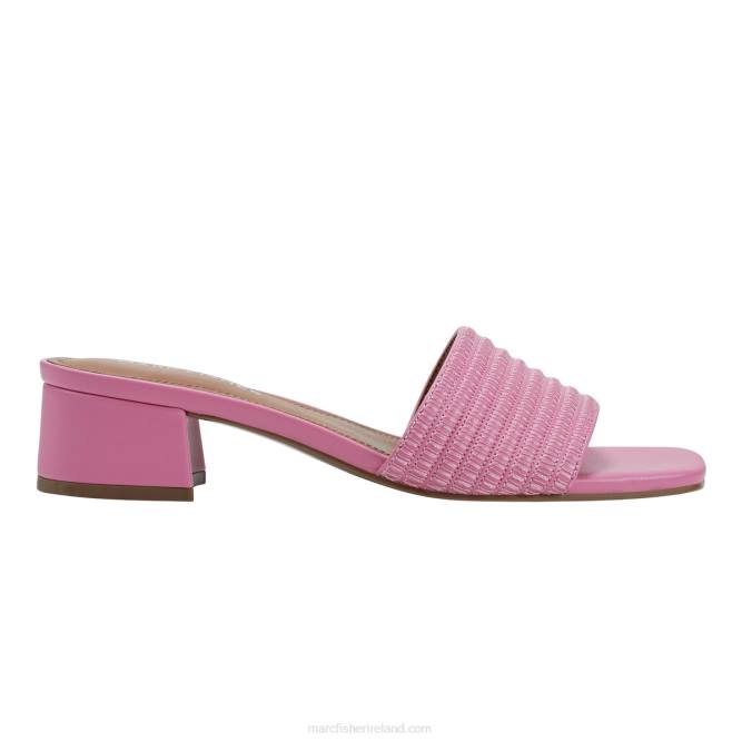 Pink Leather Cinasa Dress Sandals Marc Fisher Women L2XH358