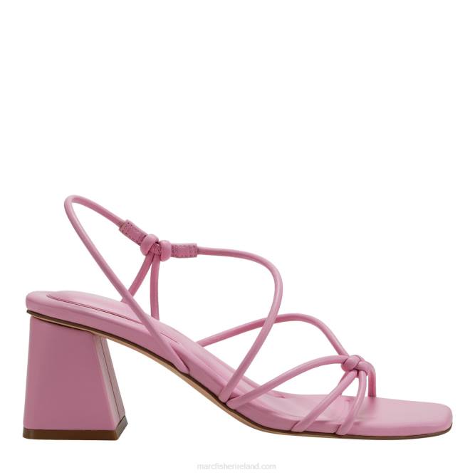 Rose Pink Calynda Block Heel Sandal Marc Fisher Women L2XH369