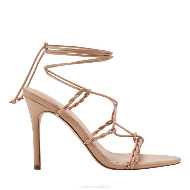 Sand Bea Ankle Wrap Heeled Sandal Marc Fisher Women L2XH360
