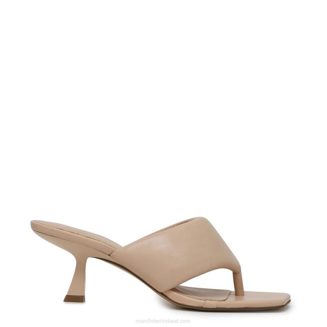 Tan Leather Cici Heeled Sandal Marc Fisher Women L2XH536